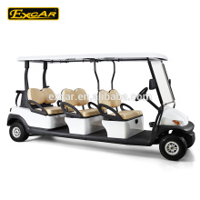 Carro de buggy elétrico, carrinho de golfe elétrico da bateria Trojan do seater do chinês 6 lugares para a venda